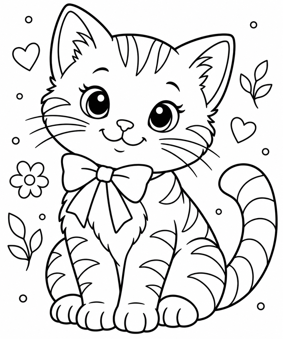 AI coloring page: photo — free printable line art