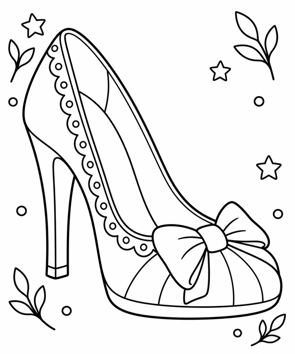 AI coloring page: Heel — free printable line art